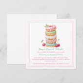 Invitation Brunch Donut Collecte de pâtisseries co (Devant / Derrière)
