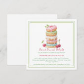 Invitation Brunch Donut Collecte de pâtisseries co (Devant / Derrière)