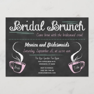 Invitation Brunch drôle de demoiselle d'honneur de tableau de