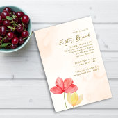 Invitation Brunch du dimanche de Pâques Élégant Floral Minima