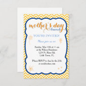 Invitation Brunch du jour de mère (Devant / Derrière)