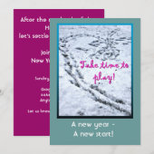 Invitation Brunch du Nouvel An (Devant / Derrière)