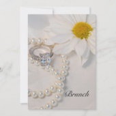 Invitation Brunch élégant de mariage après la cérémonie avec  (Devant)