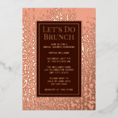 Invitation Brunch Élégante Personnalisée Mariage A (Recto)