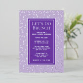 Invitation Brunch Enterrement de Vie de Jeune Fill (Debout devant)