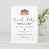 Invitation Brunch et Baby shower Berry Sweet Pancake (Debout devant)