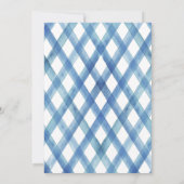 Invitation Brunch et baby shower de bleuets (Dos)