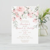 Invitation Brunch et Bubbly Blush Roses Fête des mariées (Debout devant)