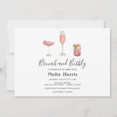 Invitation Brunch et Bubbly Bridal Douche (Devant)