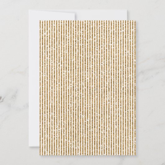 Invitation Brunch et Bubbly bulle dorée (Dos)