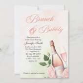 Invitation Brunch et Bubbly Champagne nuptiale (Devant)