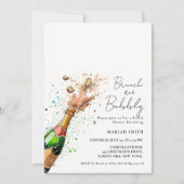 Invitation Brunch Et Bubbly Champagne nuptiale Douche (Devant)