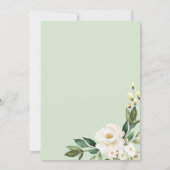 Invitation Brunch Et Bubbly Fête des mariées Verdure Florale (Dos)