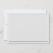 Invitation Brunch et Bubbly | Marine Blue Silver Grey Douche (Dos)