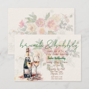 Invitation Brunch et Bubbly Shower de Mariage