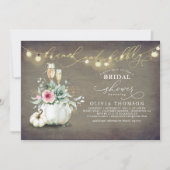 Invitation Brunch et Bubbly Succulents Fête des mariées Citro (Devant)