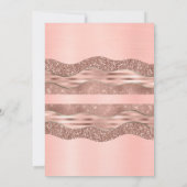 Invitation Brunch et bulle Douche Blush or Rose (Dos)