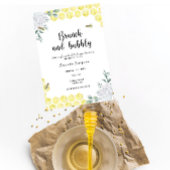 Invitation Brunch et bulle - thème de l'abeille