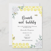 Invitation Brunch et bulle - thème de l'abeille (Devant)