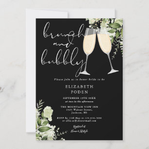 Invitation Brunch Et Bulles De Verdure Enterrement De Vie De