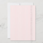 Invitation Brunch et bulles roses, coeurs et parties scintill (Dos)