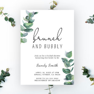 Invitation Brunch et champagne pour l'enterrement de vie de j