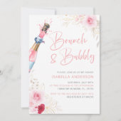 Invitation Brunch et champagne rose mousseux (Devant)
