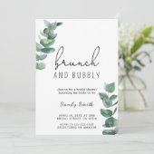 Invitation Brunch et douche à bulles (Debout devant)