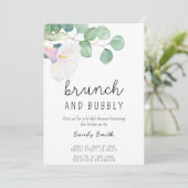 Invitation Brunch et douche à bulles (Debout devant)