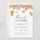 Invitation Brunch et douche à bulles (Devant)