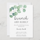 Invitation Brunch et douche à bulles (Devant)