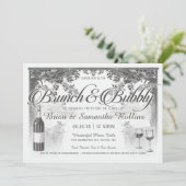 Invitation Brunch et douche pétillante de couples des (Debout devant)