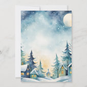 Invitation brunch et être joyeux fête de Noël bouquet déjeune (Dos)