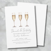 Invitation Brunch Et Fête des mariées Bubbly