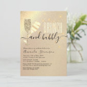 Invitation Brunch et Fête des mariées Bubbly (Debout devant)