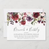 Invitation Brunch et Fête des mariées Bubbly (Devant)