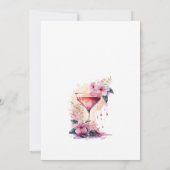 Invitation Brunch et Fête des mariées Bubbly Floral (Dos)