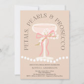 Invitation Brunch et Fête des mariées Bubbly Prosecco (Devant)