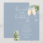 Invitation Brunch Et Fête des mariées Verdoyante (Devant / Derrière)