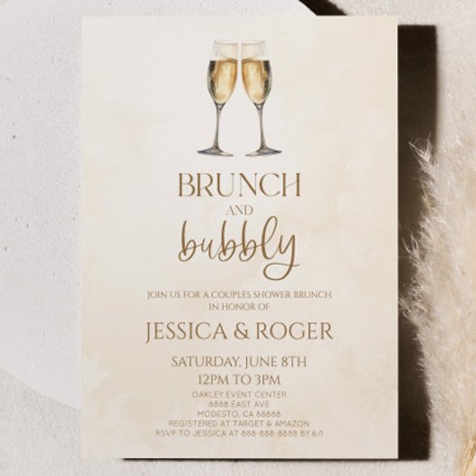 Invitation Brunch et Wedding shower  Brunch Couples