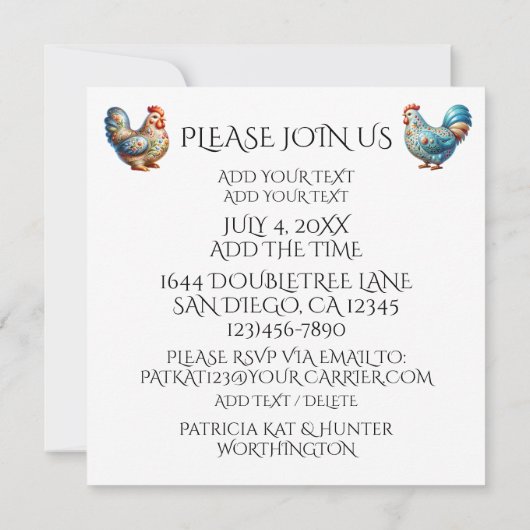 Invitation Brunch, etc. (Dos)