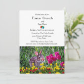 Invitation Brunch familial classique pour les fêtes de Pâques (Debout devant)