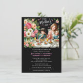 Invitation Brunch familial de la fête des mères (Debout devant)