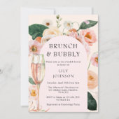 Invitation Brunch & Fête des mariées à bulle (Devant)