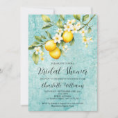 Invitation Brunch Fête des mariées à thème citron (Devant)
