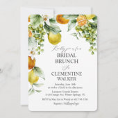 Invitation Brunch Fête des mariées aux agrumes (Devant)