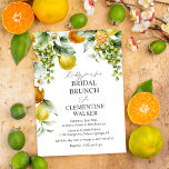 Invitation Brunch Fête des mariées aux agrumes<br><div class="desc">Fête des mariées d'agrumes,  Raisins,  Citrons,  oranges,  floral,  L'amour est doux,  L'amour est doux Invitation,  Mariée d'été,  Fête des mariées de fruits,  douche de fruits nuptiale Invitation,  Légère</div>