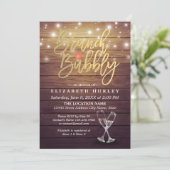 Invitation Brunch & Fête des mariées Bubbly Champagne Verre B (Debout devant)