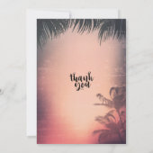 Invitation Brunch & Fête des mariées Bubbly Summer Beach Palm (Dos)