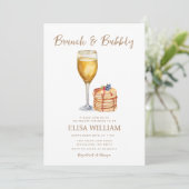 Invitation Brunch Fête des mariées de crêpes (Debout devant)